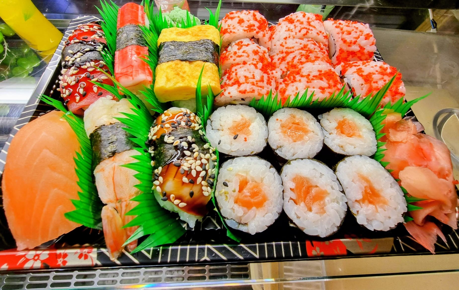 A selection of sushi